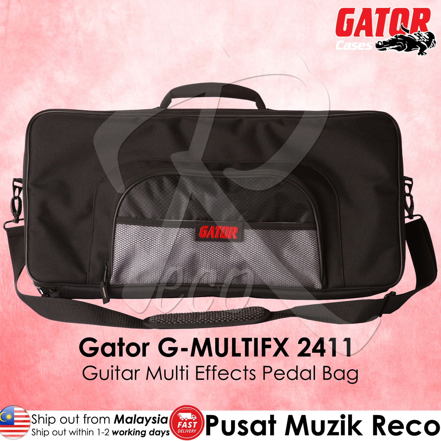 Gator G-MULTIFX 2411 Guitar Multi Effects Pedal Bag - Reco Music Malaysia