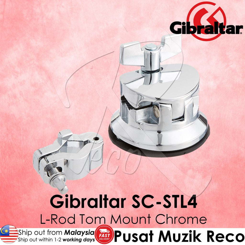 Gibraltar SC-STL4 L-Rod Drum Tom Floor Tom Mount Chrome | Reco Music Malaysia