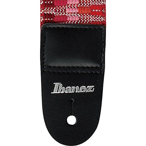 Ibanez GSB50 C6 Braided Guitar Strap Red - Reco Music Malaysia