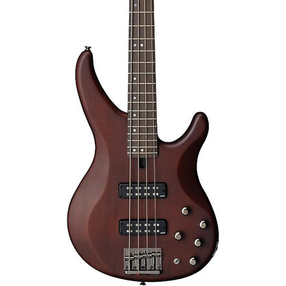 Yamaha TRBX504 TBN 4 String Premium Electric Bass Guitar Translucent Brown | Reco Music Malaysia