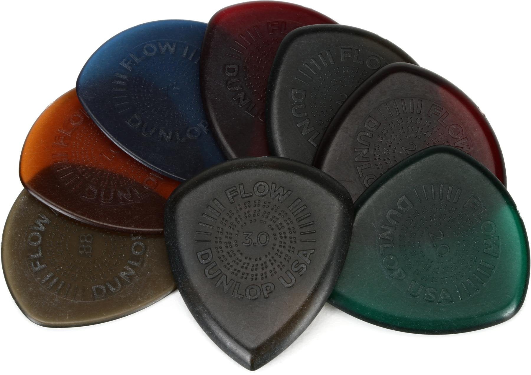 Jim Dunlop PVP114 Pick Flow Guitar Pick Variety Pack (8pcs) | Reco Music Malaysia