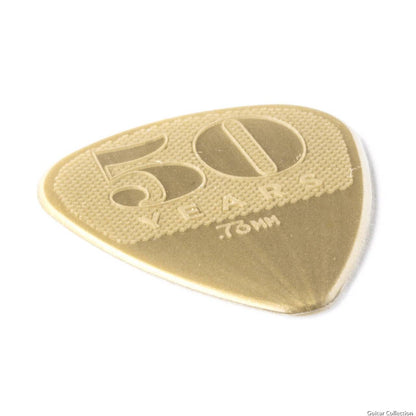 Jim Dunlop 442P073 50th Anniversary Gold Nylon Guitar Pick 0.73mm Guitar Picks Player Pack - Reco Music Malaysia