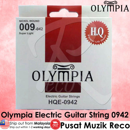 Olympia HQE-0942 Electric Guitar String 0942 - Reco Music Malaysia