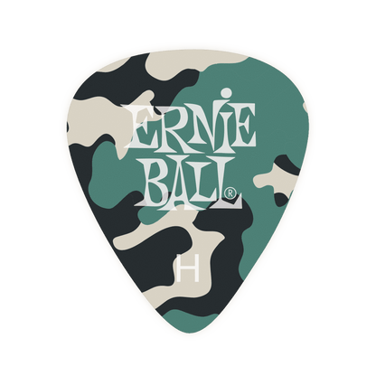 Ernie Ball P09223 Camouflage Cellulose HEAVY Guitar Picks, Pack Of 5 - Reco Music Malaysia