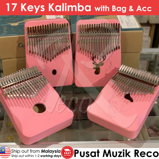 RM 17 keys Pink Kalimba Thumb Piano Finger Piano - Reco Music Malaysia