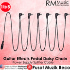 Vitoos PC6 Guitar Effects Pedal Daisy Chain Cable 1 to 6 - Reco Music Malaysia