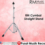 RM SS200 Double Braced Solid Drum Cymbal Straight Stand - Reco Music Malaysia