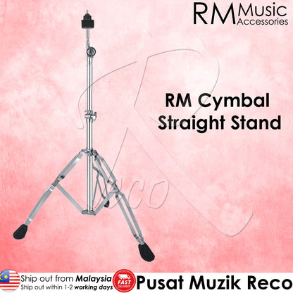 RM SS200 Double Braced Solid Drum Cymbal Straight Stand - Reco Music Malaysia