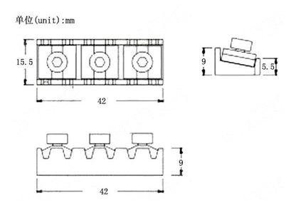 RM GM-SLE502 Electric Guitar Floyd Rose String Locking Nut - Reco Music Malaysia