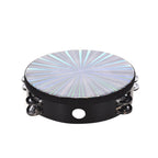 RM 8 Inch Wooden Radiant Tambourine with Skin Double Row Jingles | Reco Music Malaysia