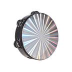 RM 8 Inch Wooden Radiant Tambourine with Skin Double Row Jingles | Reco Music Malaysia