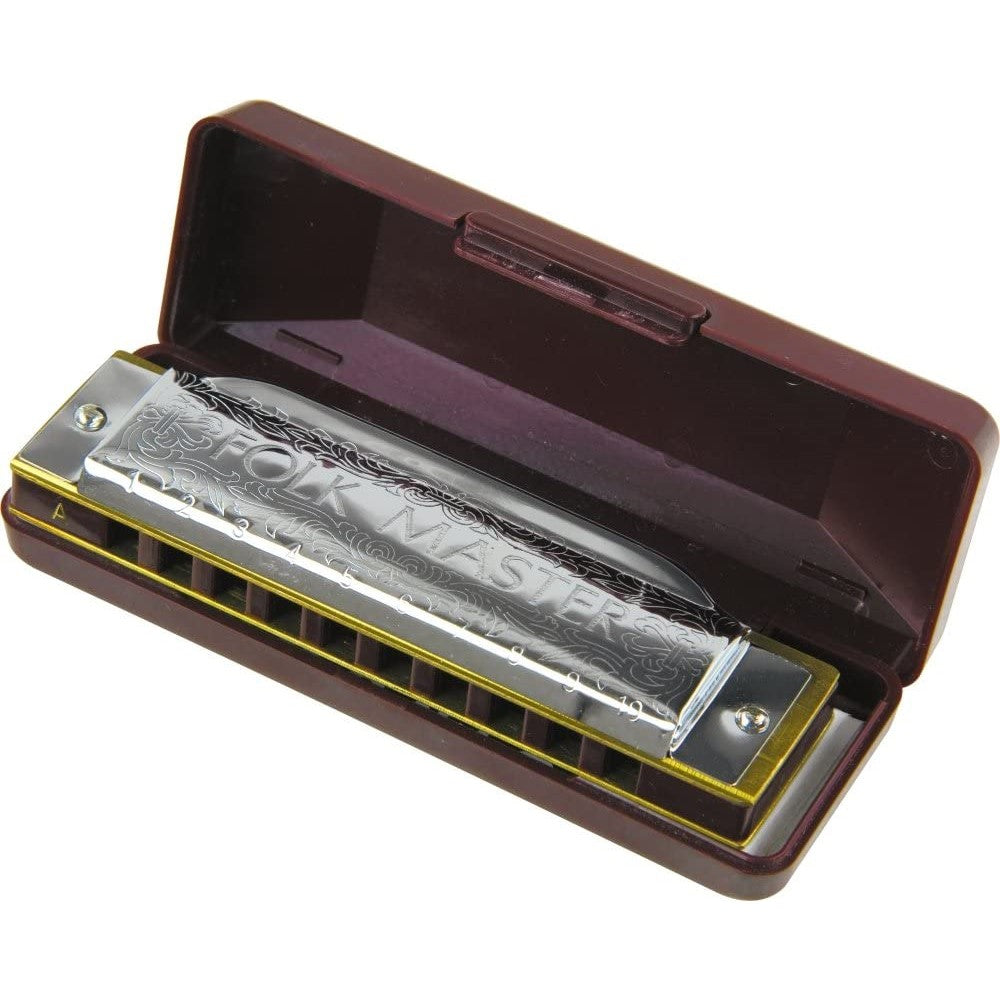 Suzuki 1072-A Folkmaster A Key Diatonic Harmonica 10 Holes - Reco Music Malaysia