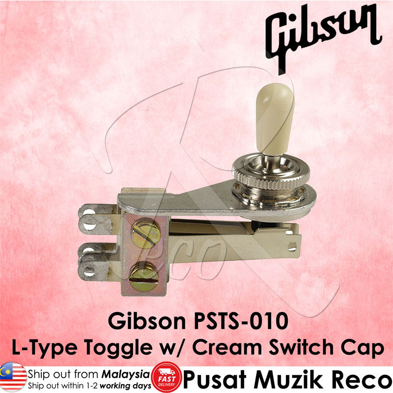 Gibson PSTS-010 Guitar L-Type Toggle w/ Cream Switch Cap - Reco Music Malaysia