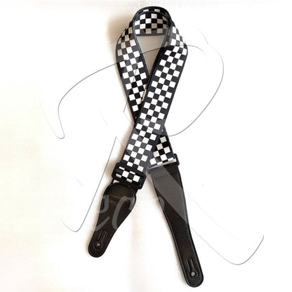 RM Designer Polyester Guitar Strap - Checker - Reco Music Malaysia