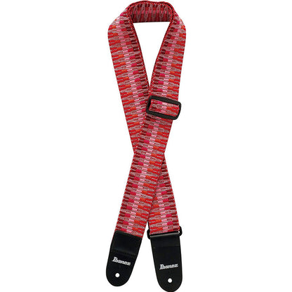 Ibanez GSB50 C6 Braided Guitar Strap Red - Reco Music Malaysia