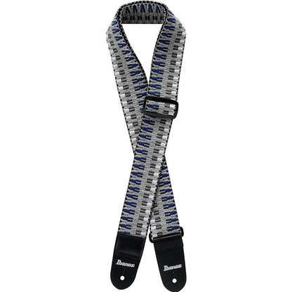 Ibanez GSB50 C3 Braided Guitar Strap Blue Grey - Reco Music Malaysia