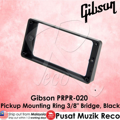 Gibson PRPR-020 Guitar Pickup Mounting Ring 3/8" Bridge, Black - Reco Music Malaysia