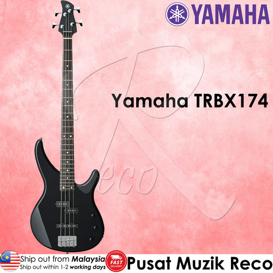 Yamaha TRBX174 Bk 4 String Electric Bass Guitar Black | Reco Music Malaysia