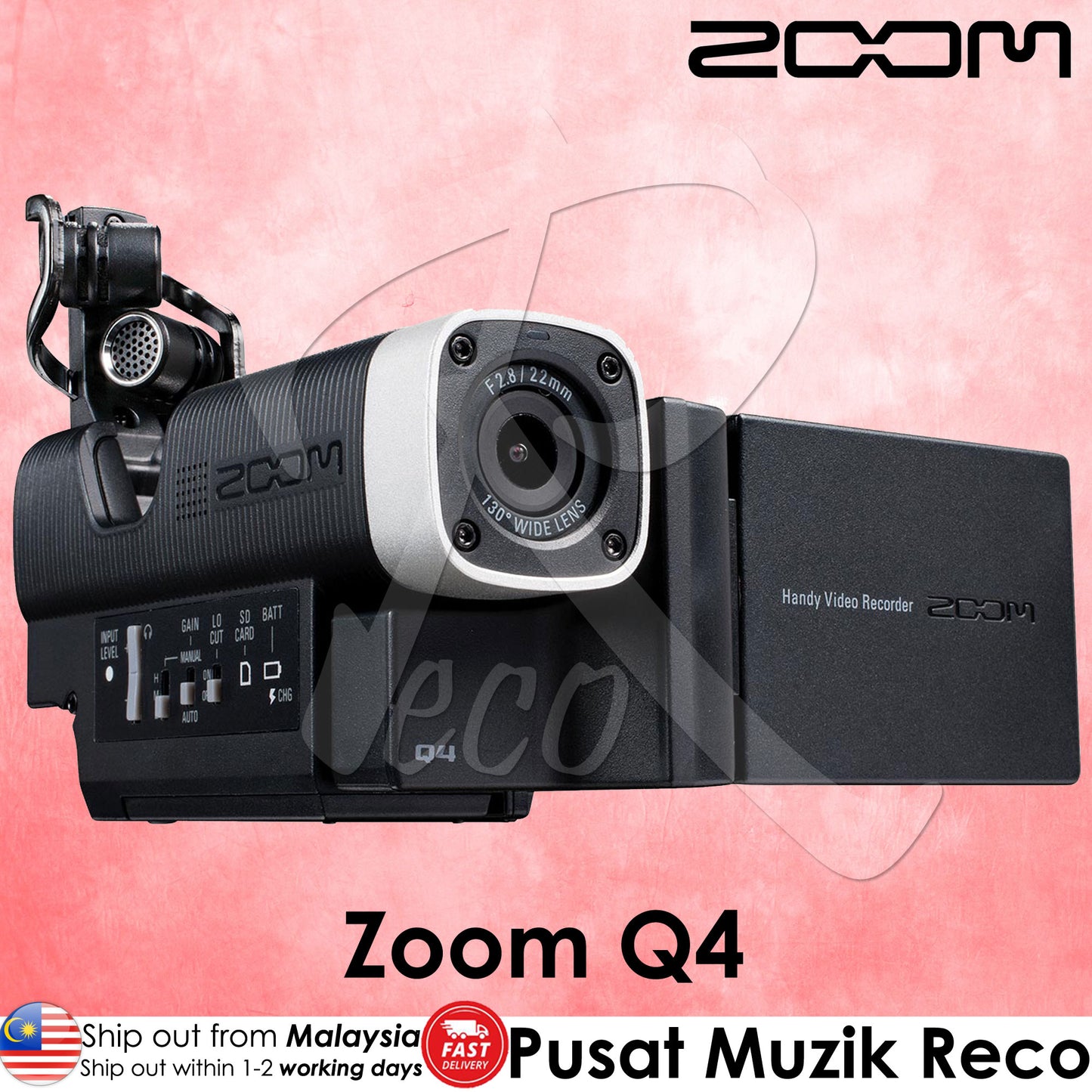 Zoom Q4 Portable HD Video and Audio Recorder - Reco Music Malaysia