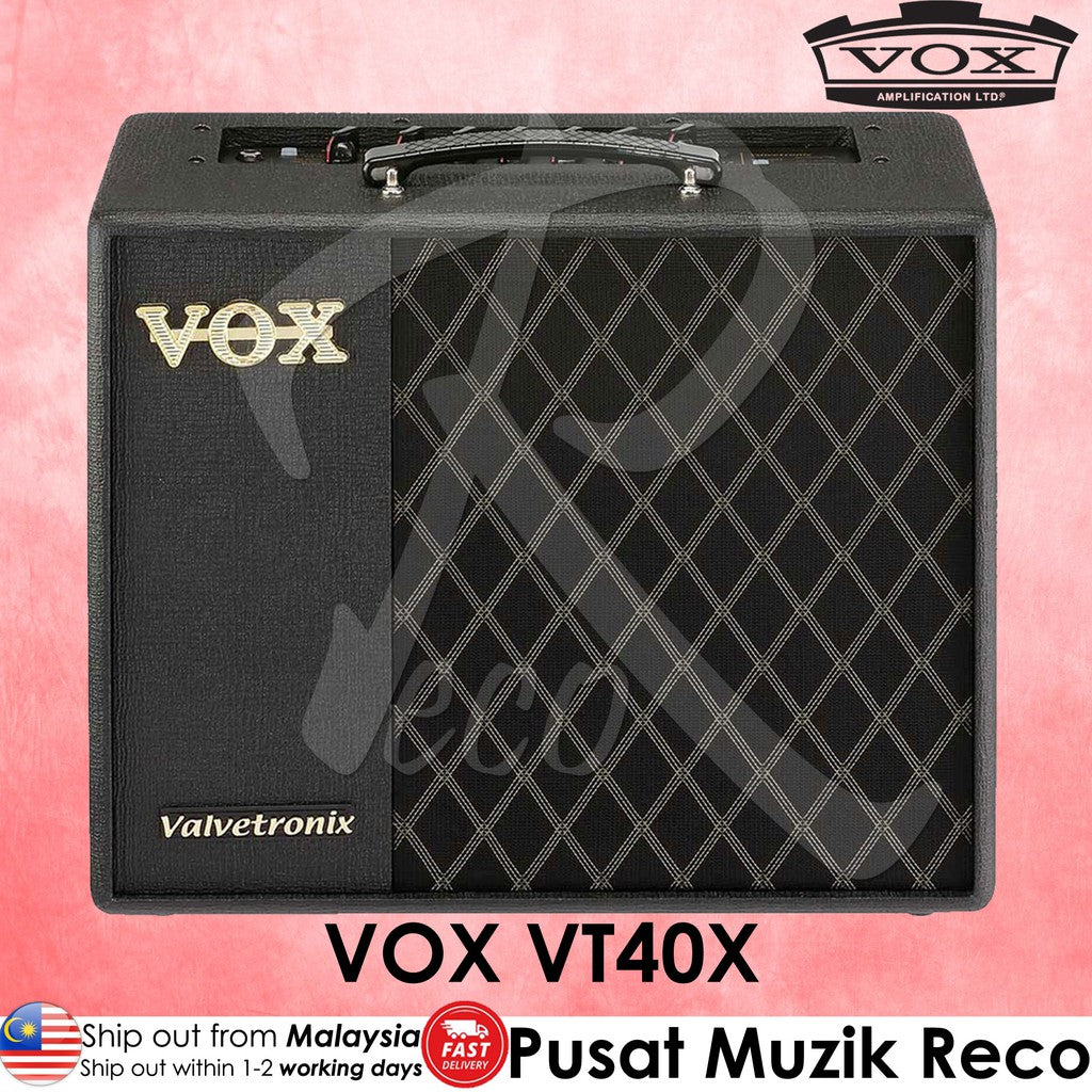 Vox VT40X - 40-watt 1x10 Modeling Electric Guitar Combo Amplifier - Reco Music Malaysia