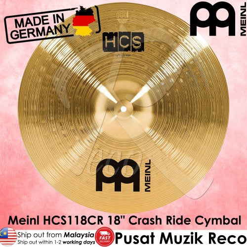 Meinl HCS18CR 18 inch Crash Ride Cymbal - Reco Music Malaysia