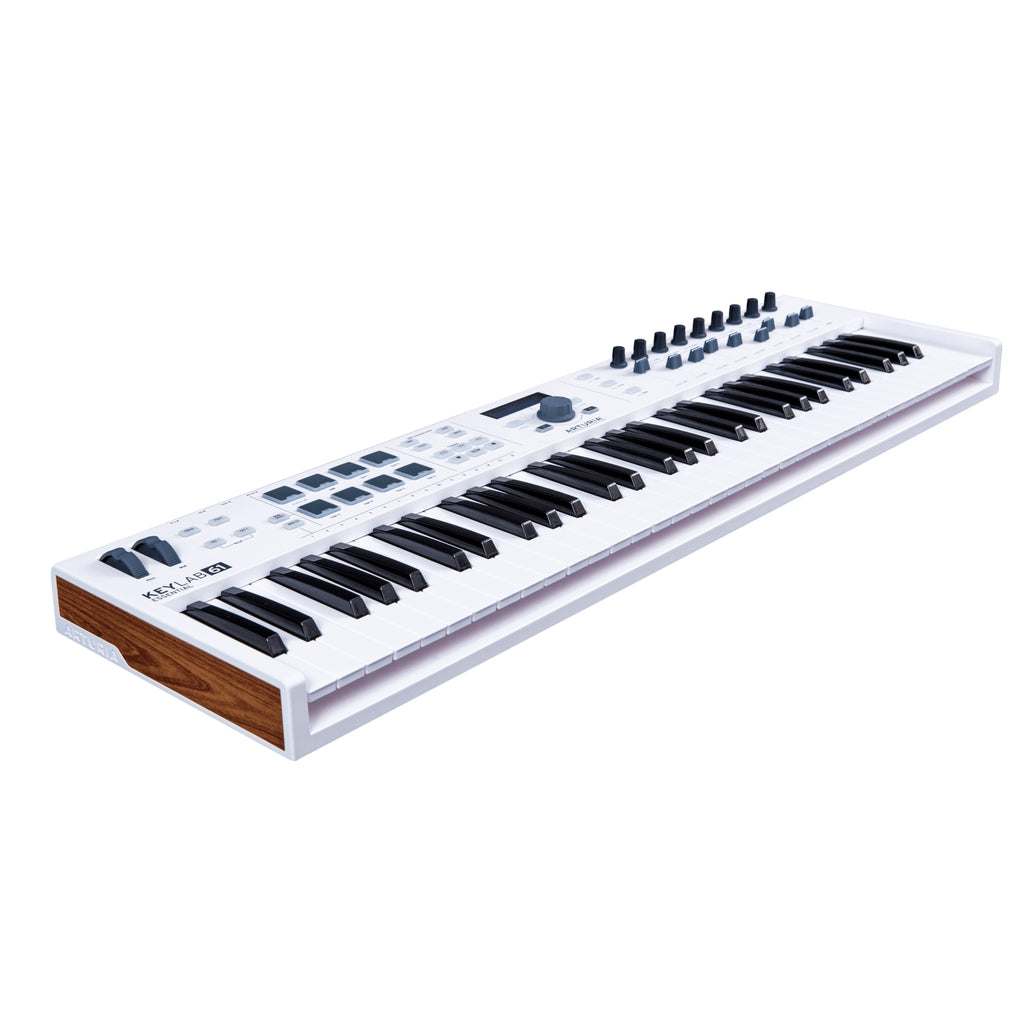 Arturia KeyLab Essential 61 61 key USB Midi White Keyboard Controller - Reco Music Malaysia