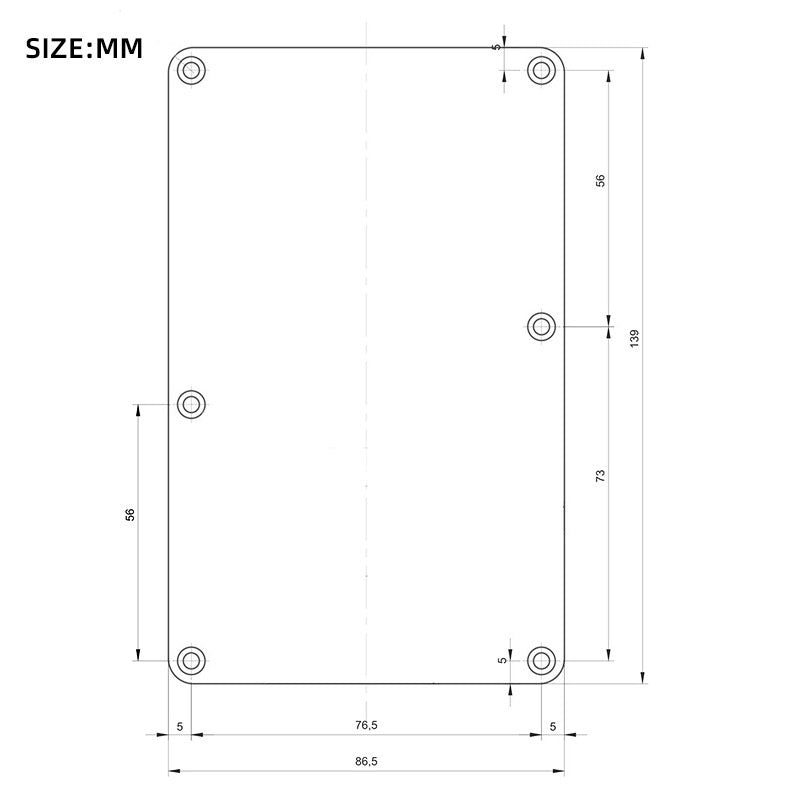 RM RBP3 Electric Guitar 3 Ply Pickguard Tremolo Cavity Back Plate Cover - Reco Music Malaysia