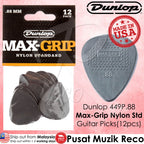 Jim Dunlop 449P088 Nylon Max Grip Standard Guitar Picks .88mm 12-pack