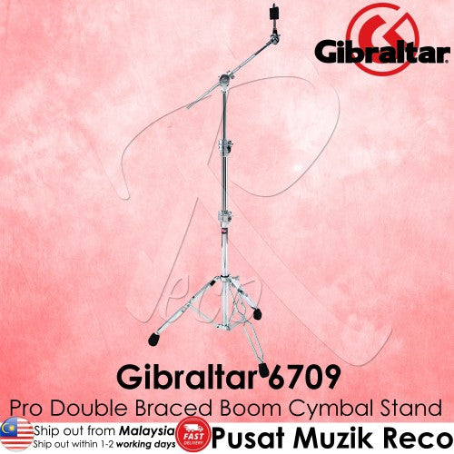 Gibraltar 6709 Pro Double Braced Heavy Weight Boom Cymbal Stand - Reco Music Malaysia