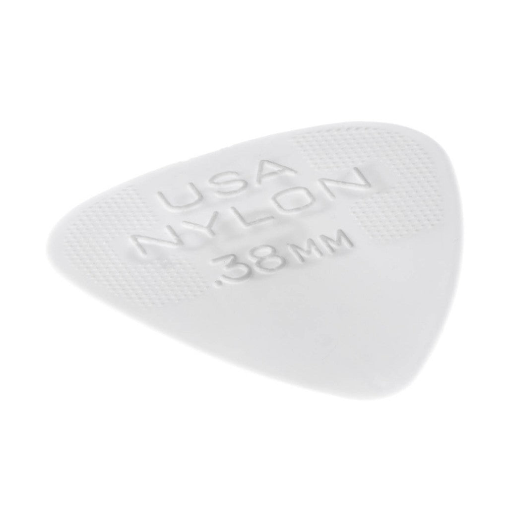 Jim Dunlop 44P038 White 0.38mm NYLON Standard Guitar Picks Player Pack 12-Pack - Reco Music Malaysia