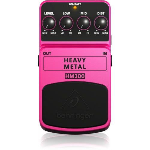 Behringer HM300 Heavy Metal Distortion Guitar Effects Pedal - Reco Music Malaysia