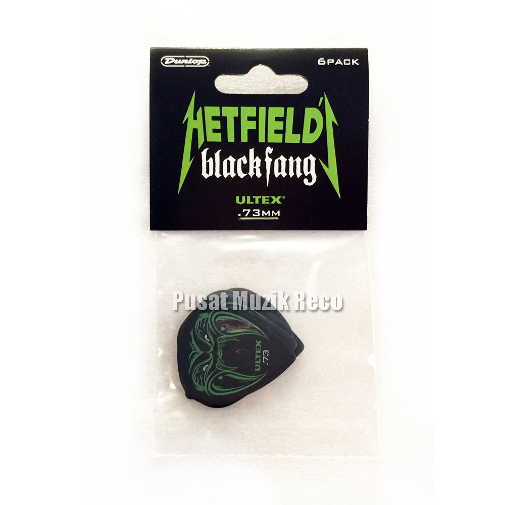 Jim Dunlop PH112P73 James Hetfield Black Fang 0.73mm Guitar Picks Player Pack - Reco Music Malaysia