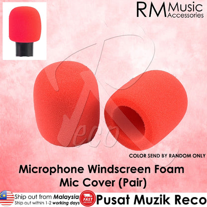 RM 2 Pack Microphone Windscreen Foam Mic Cover - Reco Music Malaysia