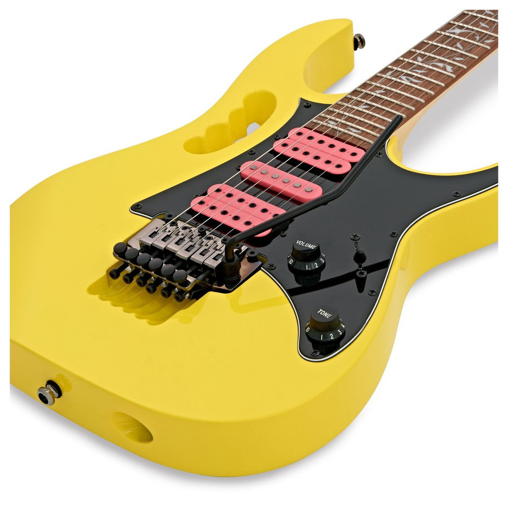 Ibanez JEMJRSP YE Steve Vai Signature Electric Guitar 24 Frets Double-Locking Tremolo , Yellow - Reco Music Malaysia