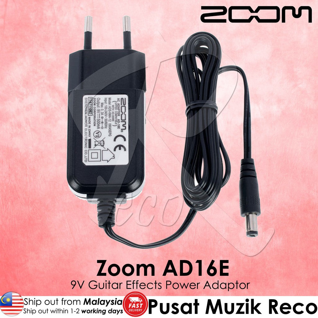 ZOOM AD-16E Guitar Effect Pedal Power Supply Adaptor - Reco Music Malaysia