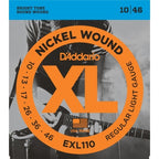 D'Addario EXL110 + PL010 x 2pcs Nickel Wound Electric Guitar Strings Regular Light 10-46 - Reco Music Malaysia