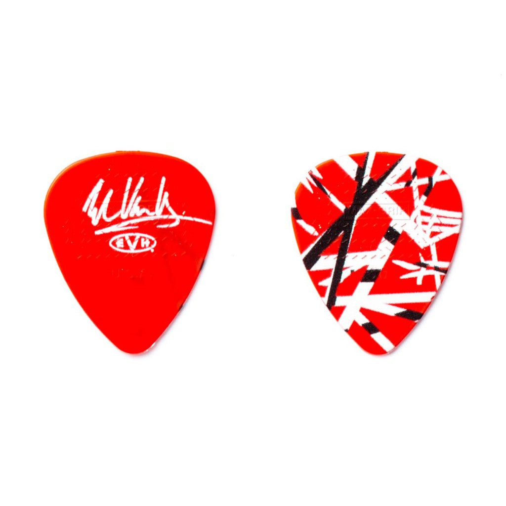 Jim Dunlop EVHPT02 Eddie Van Halen EVH Frankenstein Max Grip 0.60mm Guitar Pick in Tin (6pcs) - Reco Music Malaysia