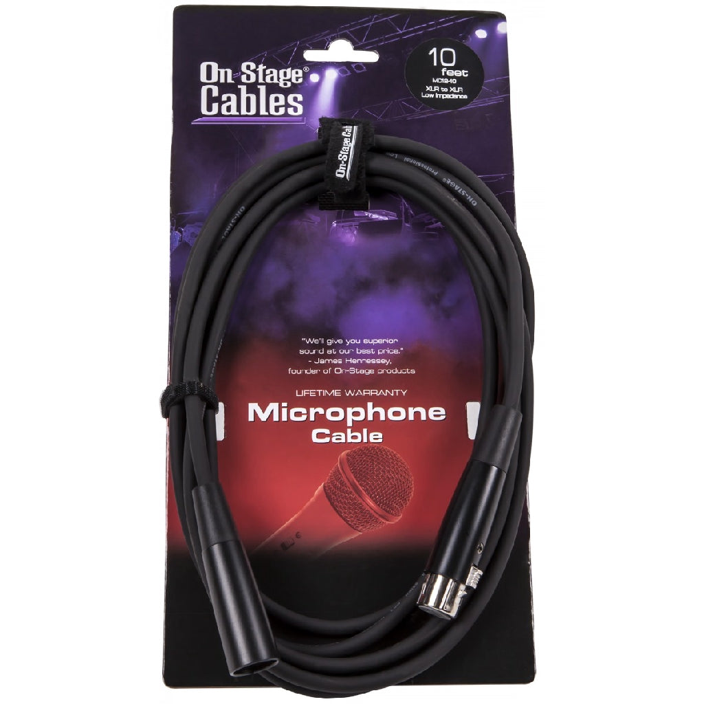 OSS MC12-10 Microphone Mic Cable 10ft XLR-XLR | Reco Music Malaysia