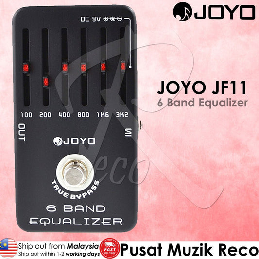 JOYO JF-11 6-Band Equalizer Eq Guitar Effect Pedal - Reco Music Malaysia