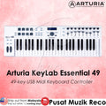 Arturia KeyLab Essential 49 49 key USB Midi White Keyboard Controller- Reco Music Malaysia