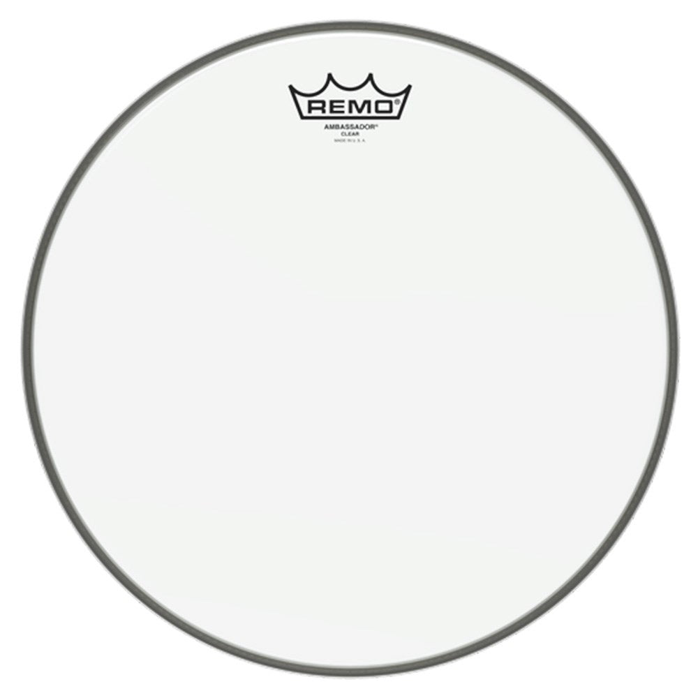 Remo BA-0313-00 Ambassador Clear Tom Drumhead, 13" - Reco Music Malaysia