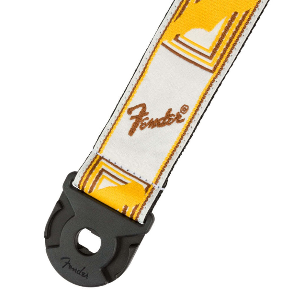 Fender 0990629005 White Yellow Brown Quick Grip Secure Locking End Strap - Reco Music Malaysia