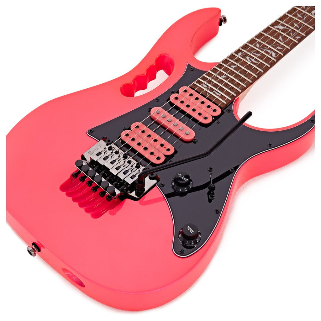 Ibanez JEMJRSP PK Steve Vai Signature Electric Guitar 24 Frets Double-Locking Tremolo , Pink - Reco Music Malaysia