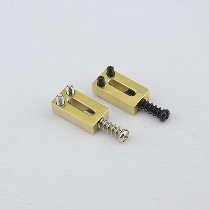 RM GF1327 BRASS Electric Guitar Tremolo Bridge Saddle Saddles 20x10.5MM (6pcs) - Black - Reco Music Malaysia