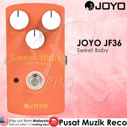 Joyo JF-36 Sweet Baby Overdrive Guitar Effect Pedal - Reco Music Malaysia