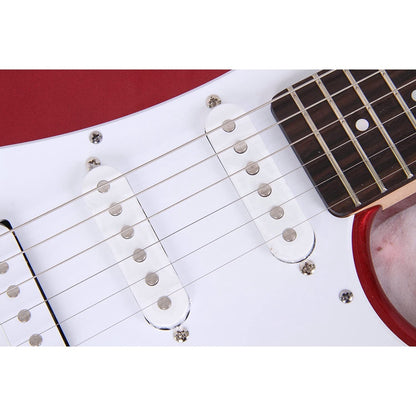 Yamaha PAC012 HSS Pacifica Electric Guitar With Tremolo, Metallic Red - Reco Music Malaysia