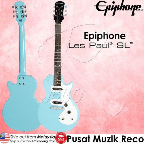 Epiphone Les Paul SL Electric Guitar PCB - Pacific Blue - Reco Music Malaysia