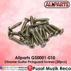 Allparts GS0001-010 Chrome Guitar Pickguard Screws | Reco Music Malaysia