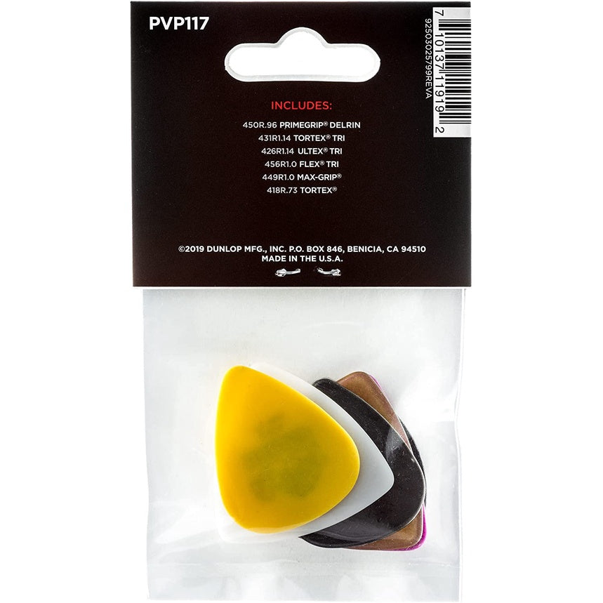 Jim Dunlop PVP117 Bass Guitar Picks Guitar Pick Variety Pack (6pcs) - Reco Music Malaysia