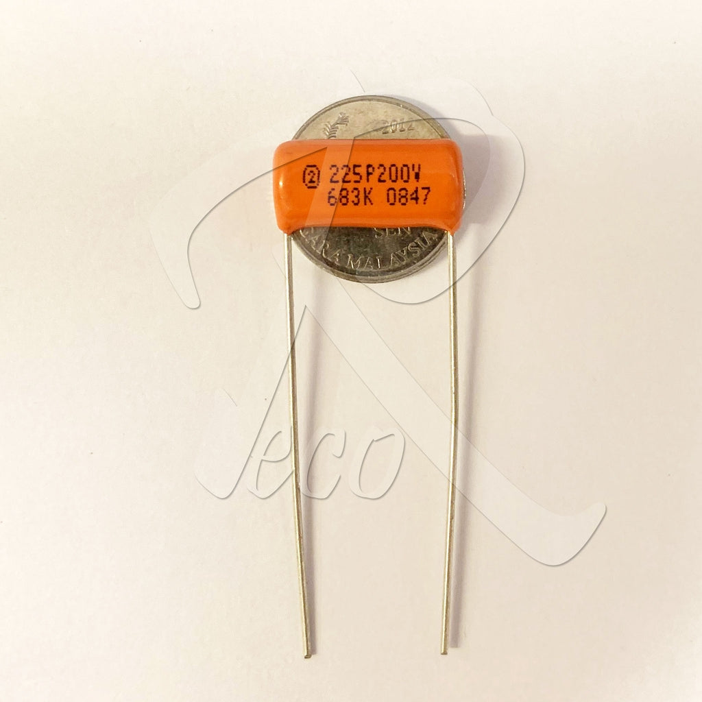 CDE Sprague CDE225P 683K 0.068UF 200V Guitar Orange Drop Capacitor Tone Caps - Reco Music Malaysia